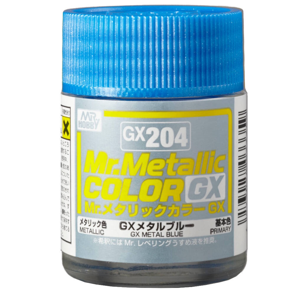 Zdjęcie główne produktu Mr. Hobby GX-204 GX Metal Blue (18ml) Mr. Metallic Color GX204