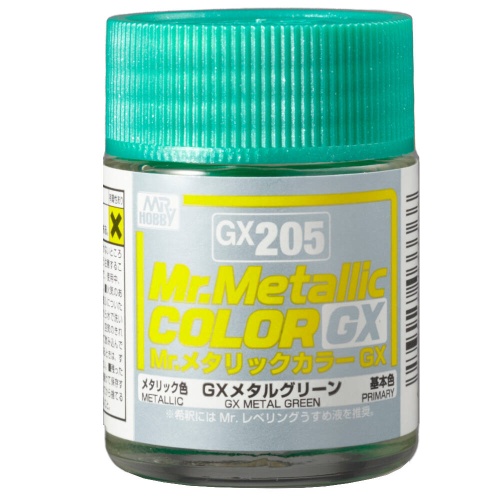 Mr. Hobby GX-205 GX Metal Green (18ml) Mr. Metallic Color GX205
