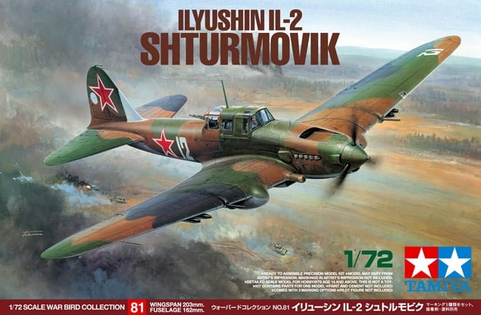Zdjęcie dodatkowe produktu Ilyushin IŁ-2 Shturmovik 1:72 Tamiya 60781