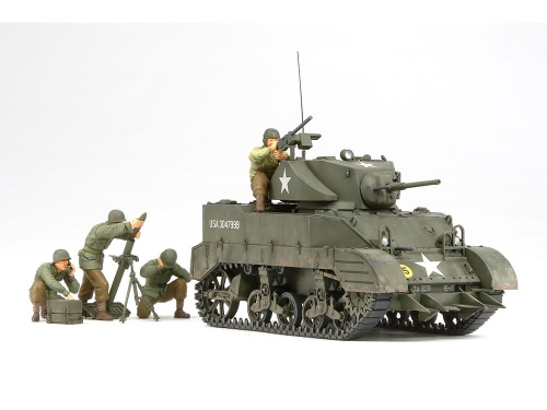 M5A1 Pursuit Operation (light tank plus 4 figures) 1:35 Tamiya 35313