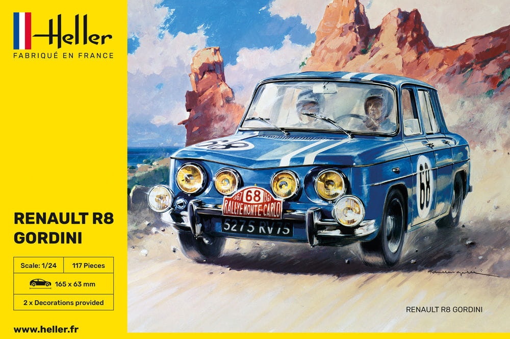 Zdjęcie główne produktu Renault R8 Gordini 1:24 Heller 80700