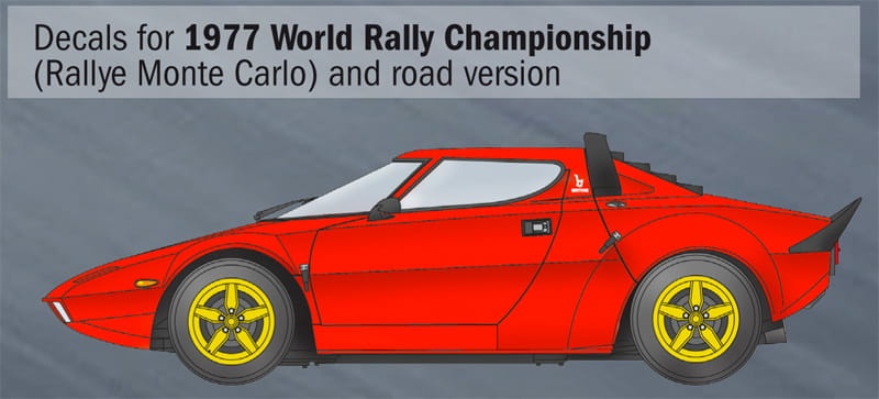 Zdjęcie dodatkowe produktu Lancia Stratos HF 1:24 Italeri 3654