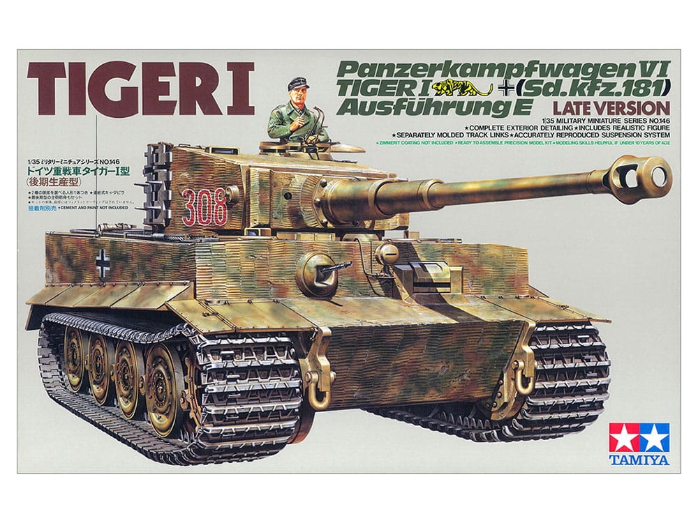 Zdjęcie dodatkowe produktu German Heavy Tank Tiger I (Late Version) 1:35 Tamiya 35146