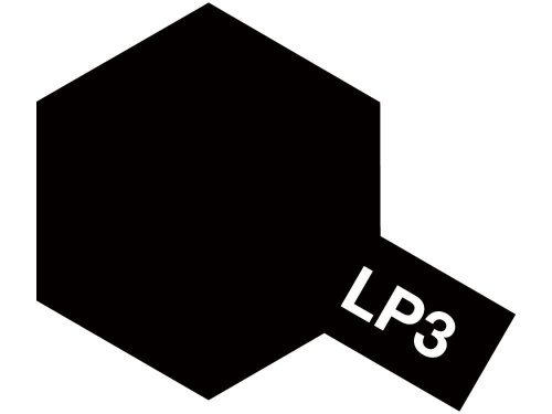 Tamiya 82103 LP-3 Flat Black Lacquer paint 10ml LP3
