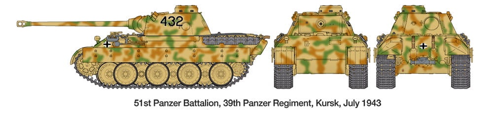 Zdjęcie dodatkowe produktu Panther Ausf.D German Tank 1:48 Tamiya 32597