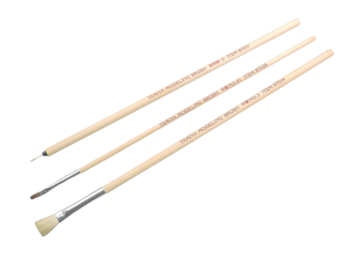 Natural Brush Set (3pcs) Tamiya 87066 Modeling Brush Basic Set