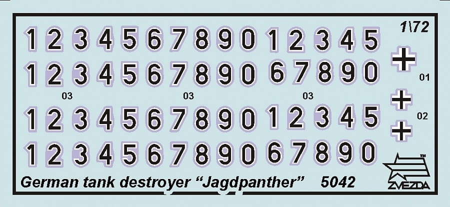 Zdjęcie dodatkowe produktu Jagdpanther German Tank Destroyer 1:72 Zvezda 5042