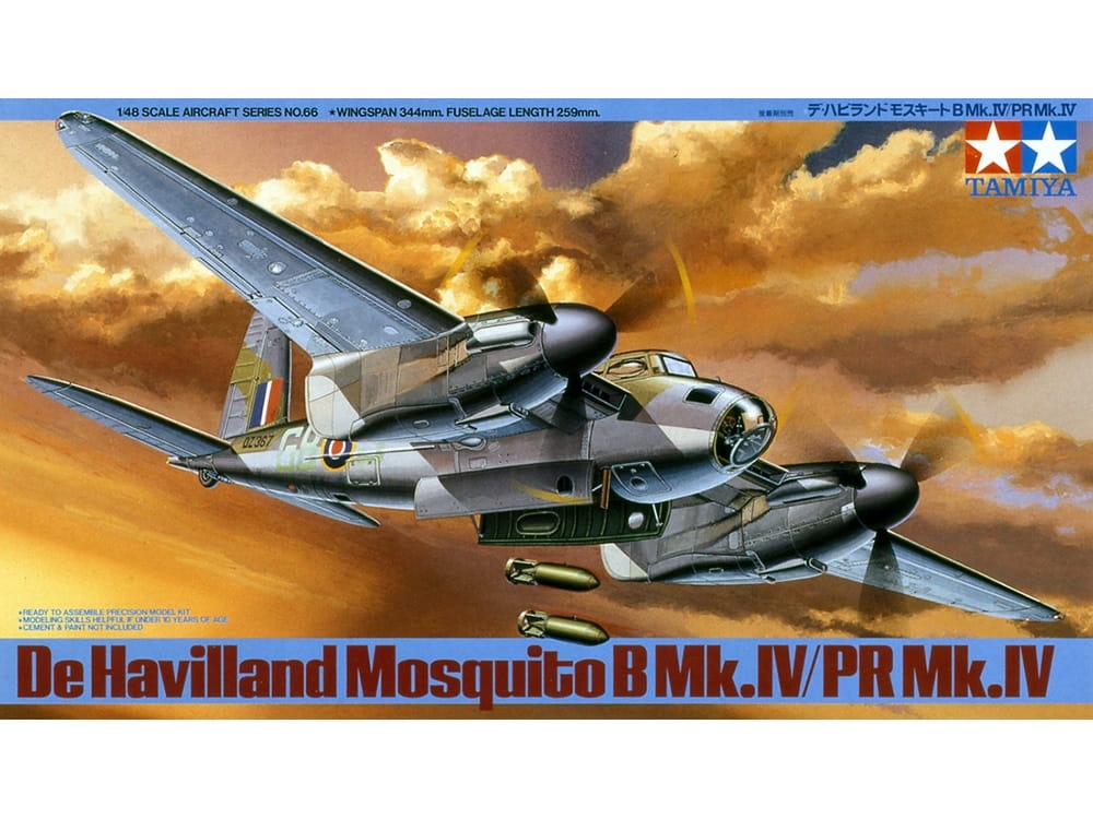 Zdjęcie dodatkowe produktu De Havilland Mosquito B Mk.IV/PR Mk.IV 1:48 Tamiya 61066