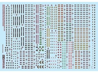 Zdjęcie główne produktu WWII German Military Insignia Decal Set (Africa Corps/Waffen SS) 1:35 Tamiya 12641