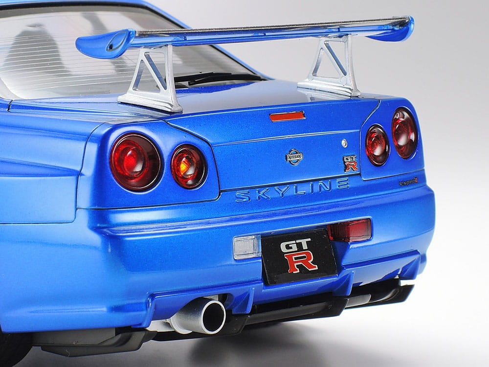 Zdjęcie dodatkowe produktu Nissan Skyline R34 GT-R V-Spec II (+ opcja pakiet Nur) 1:24 Tamiya 24258
