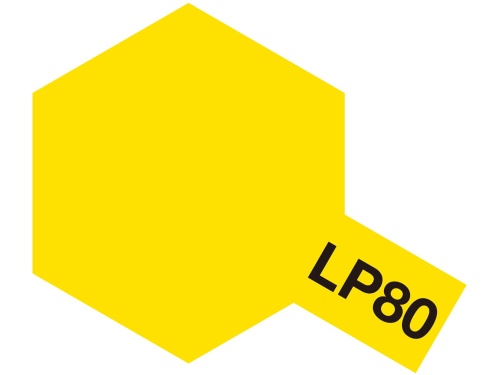 Tamiya 82180 LP-80 Flat Yellow paint 10ml LP80