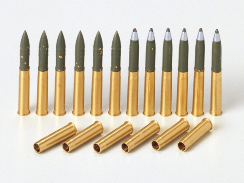 M4 Sherman Brass 75mm Projectiles 1:35 Tamiya 35191