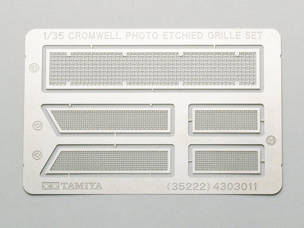 Zdjęcie dodatkowe produktu Cromwell Photo-Etched Grille Set 1:35 Tamiya 35222