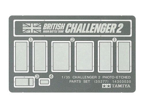 Challenger 2 Photo-Etched Parts Set 1:35 Tamiya 35277