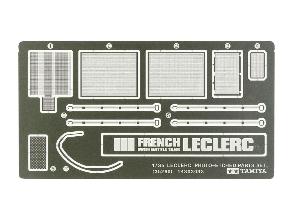 Zdjęcie główne produktu Leclerc Photo-Etched Parts Set 1:35 Tamiya 35280