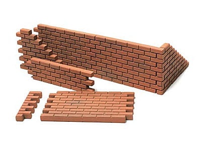 Brick Wall, Sand Bag and Barricade Set 1:48 Tamiya 32508