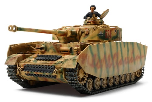 German Tank Panzerkampfwagen IV Ausf.H Late Production 1:48 Tamiya 32584