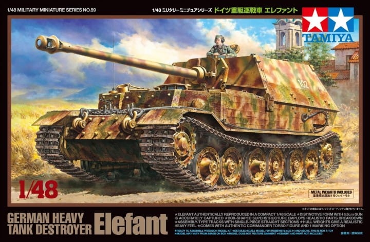 Zdjęcie dodatkowe produktu German Heavy Tank Destroyer Elefant 1:48 Tamiya 32589