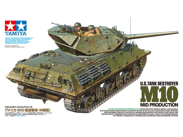 Zdjęcie dodatkowe produktu US Tank Destroyer M10 (Mid Production) 1:35 Tamiya 35350