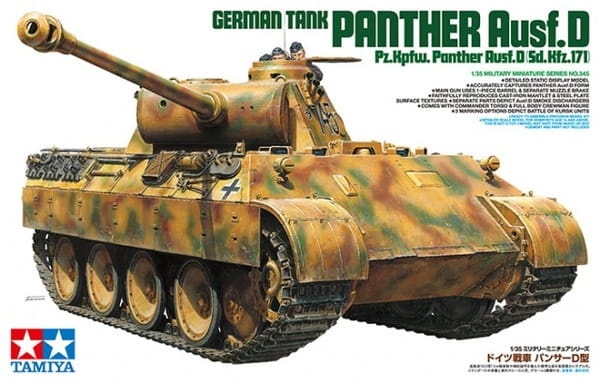 Zdjęcie dodatkowe produktu German Tank Panther Ausf.D 1:35 Tamiya 35345