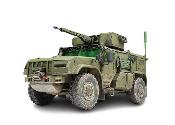 Zdjęcie główne produktu Typhoon VDV 4x4 K-4386 z BMDU 1:35 Zvezda 3648