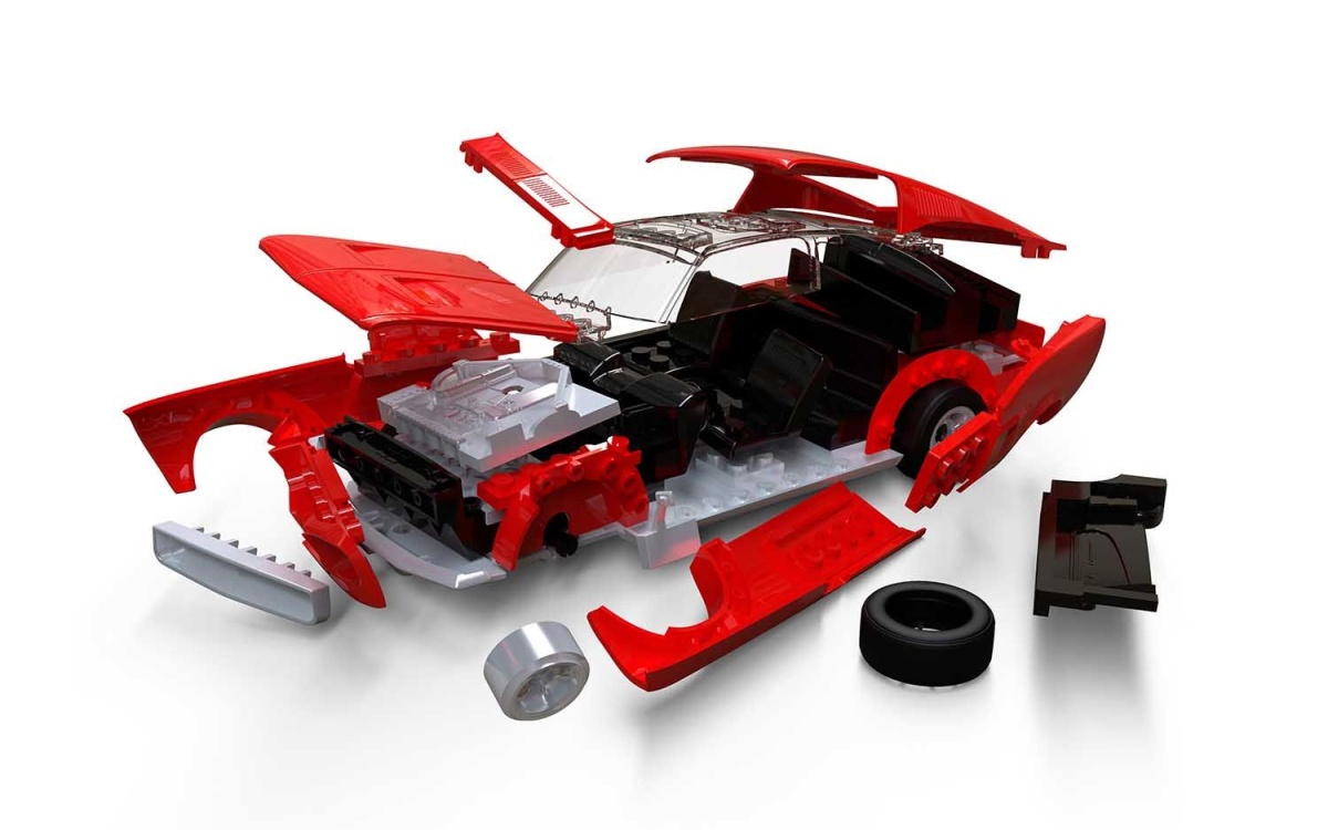 Zdjęcie dodatkowe produktu Ford Mustang GT 1968 QUICKBUILD Airfix J6035 (klocki)