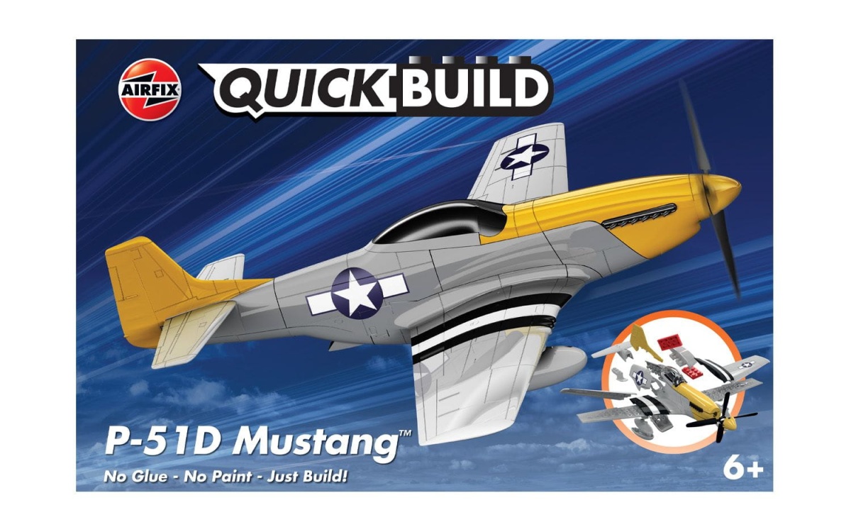 Zdjęcie główne produktu P-51D Mustang QUICKBUILD Airfix J6016 (klocki)
