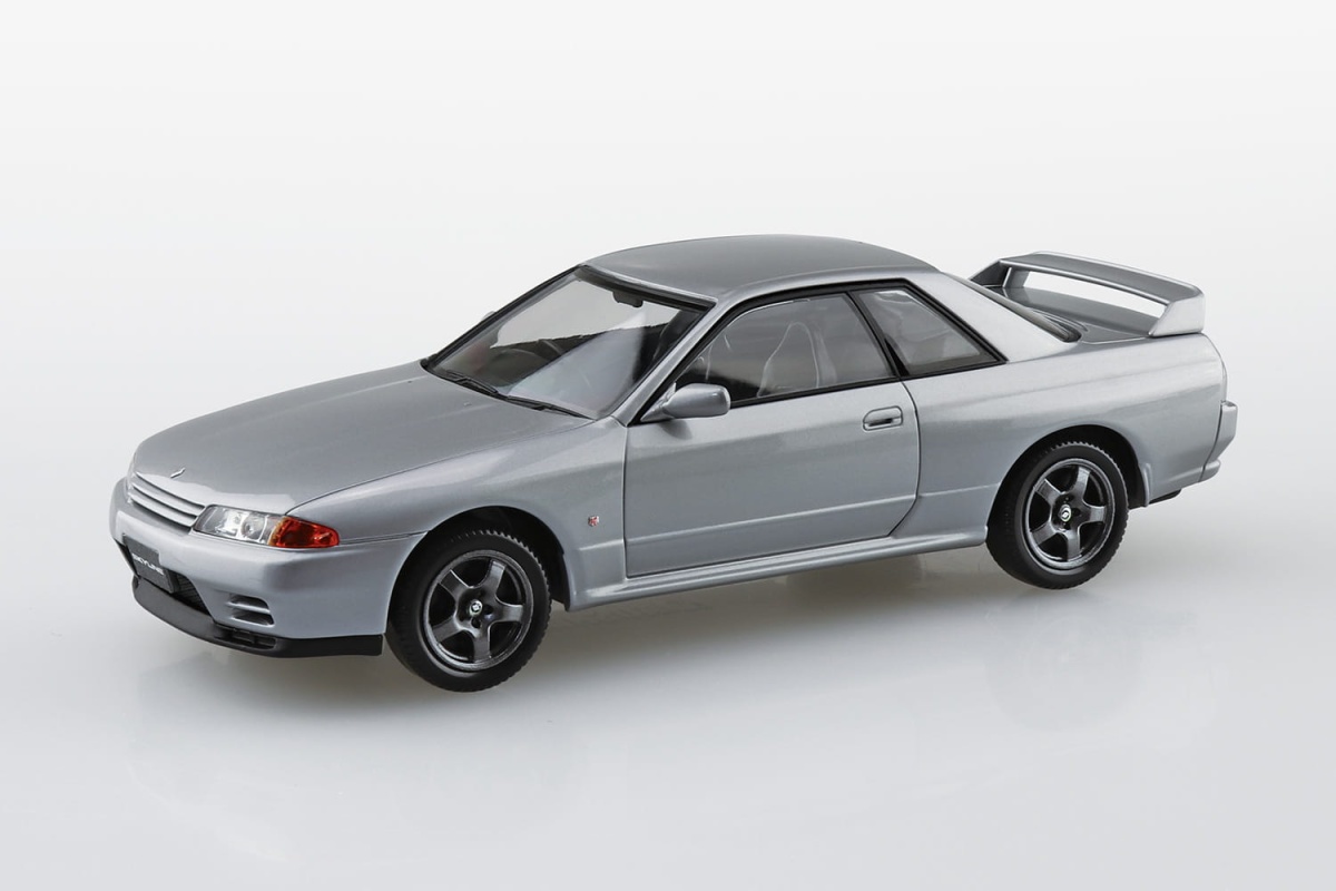 Zdjęcie dodatkowe produktu Nissan Skyline R32 GT-R (Spark Silver) SNAP KIT 1:32 Aoshima 063569