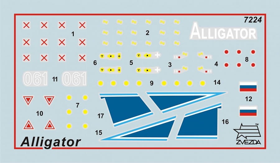 Zdjęcie dodatkowe produktu Alligator Russian Attack Helicopter 1:72 Zvezda 7224