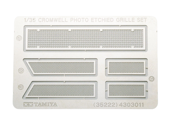 Zdjęcie główne produktu Cromwell Photo-Etched Grille Set 1:35 Tamiya 35222