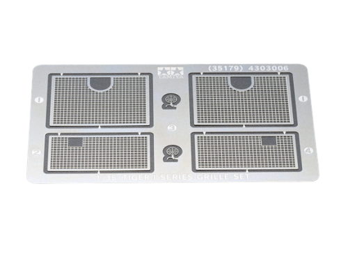 Tiger I Series Photo-Etched Grille Set 1:35 Tamiya 35179