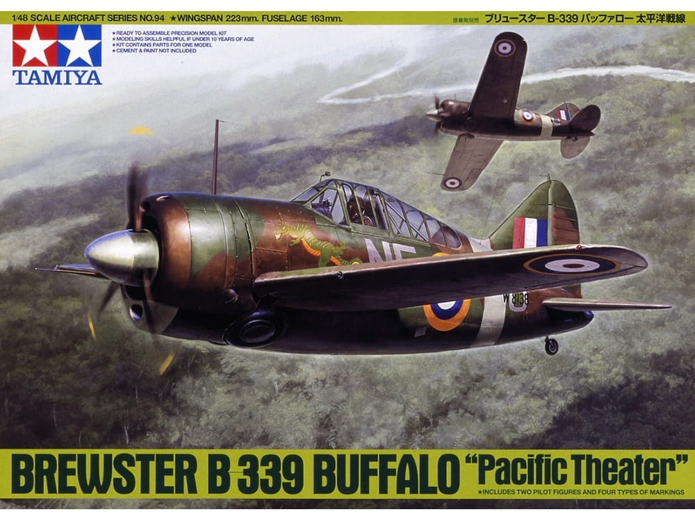 Zdjęcie dodatkowe produktu Brewster B-339 Buffalo (Pacific Theater) 1:48 Tamiya 61094