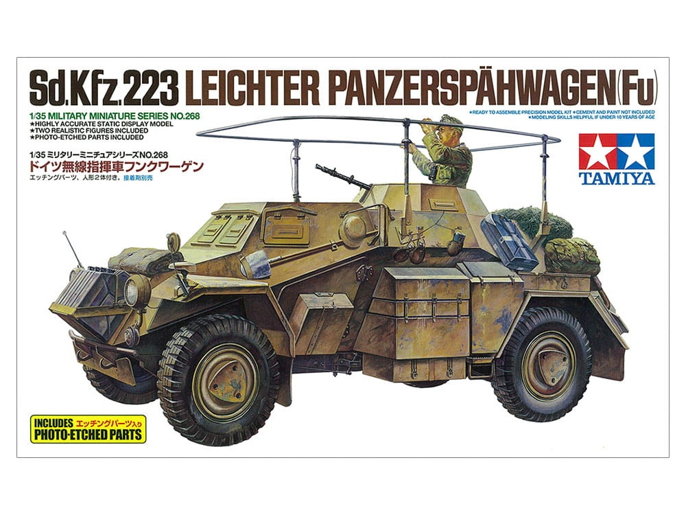 Zdjęcie dodatkowe produktu Sd.Kfz. 223 (German Armored Car) 1:35 Tamiya 35268