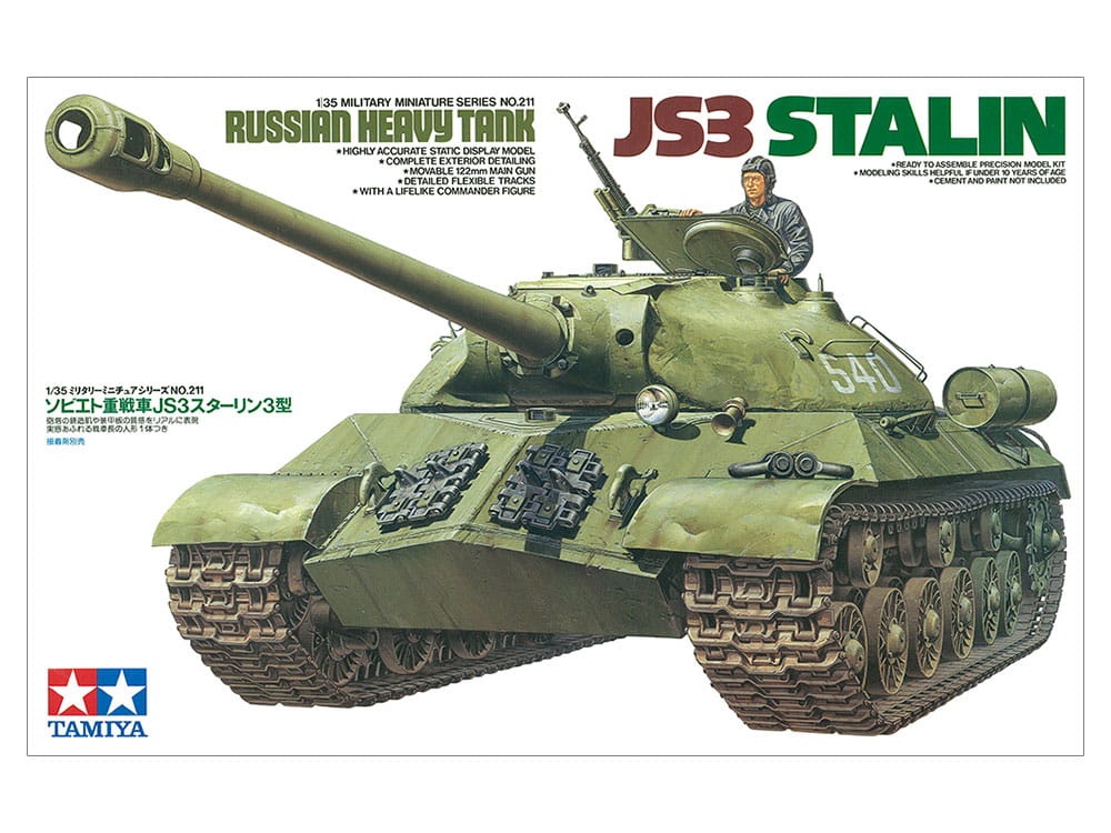 Zdjęcie dodatkowe produktu JS3 Stalin (Russian Heavy Tank) 1:35 Tamiya 35211