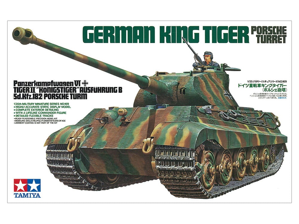 Zdjęcie dodatkowe produktu Sd.Kfz.182 King Tiger (Porsche Turret) 1:35 Tamiya 35169