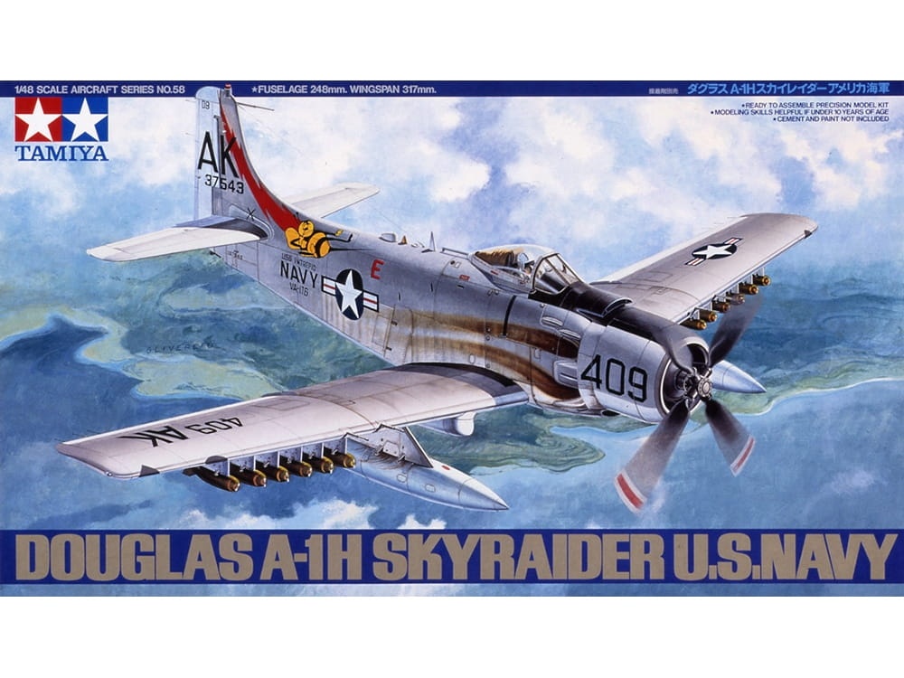 Zdjęcie dodatkowe produktu Douglas A-1H Skyraider 1:48 Tamiya 61058