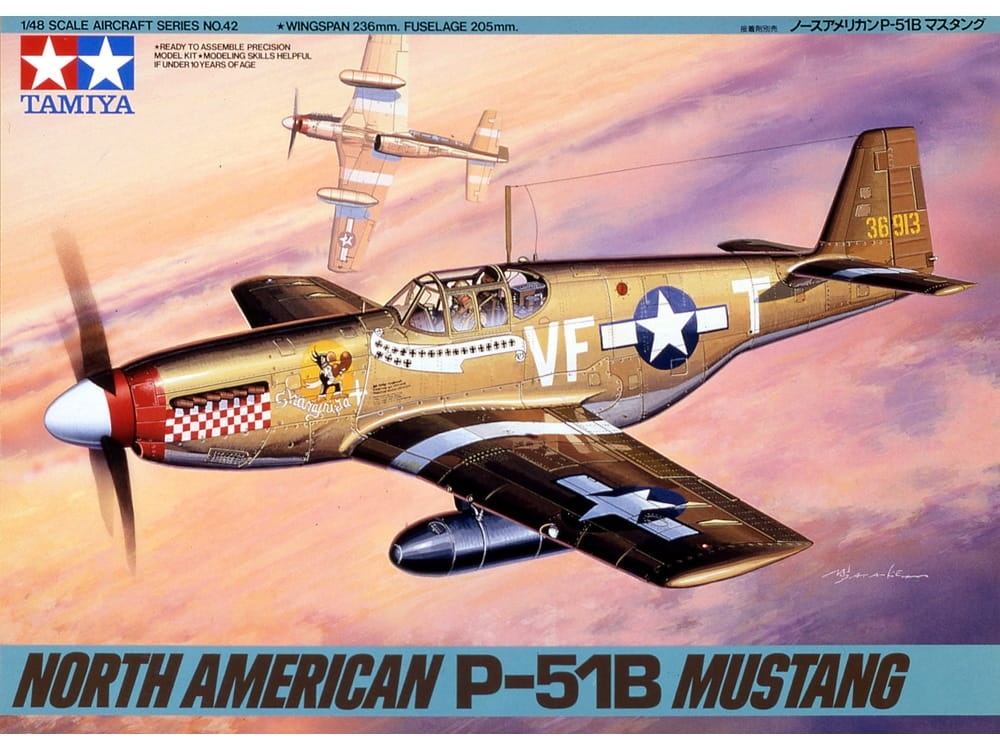 Zdjęcie dodatkowe produktu P-51B Mustang (North American) 1:48 Tamiya 61042