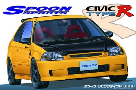 Zdjęcie dodatkowe produktu Spoon Honda Civic Type R (EK9) 1:24 Fujimi 04635