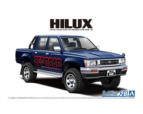 Toyota Hilux Double Cab \'94 LN107 1:24 Aoshima 062173