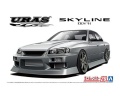 Zdjęcie główne produktu Nissan Skyline ER34 25GT-t URAS '01 1:24 Aoshima 061343