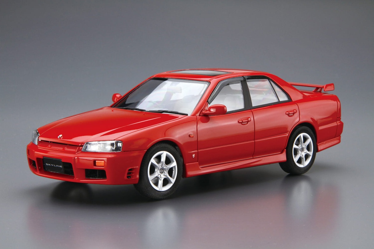Zdjęcie dodatkowe produktu Nissan Skyline ER34 25GT-X Turbo '98 1:24 Aoshima 057506
