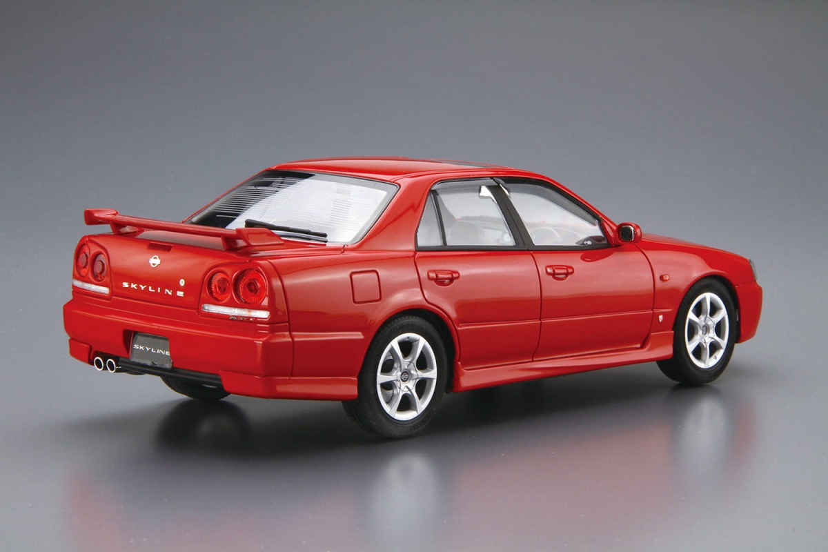 Zdjęcie dodatkowe produktu Nissan Skyline ER34 25GT-X Turbo '98 1:24 Aoshima 057506