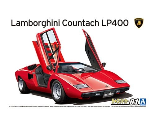 Zdjęcie główne produktu Lamborghini Countach LP400 '74 1:24 Aoshima 058046