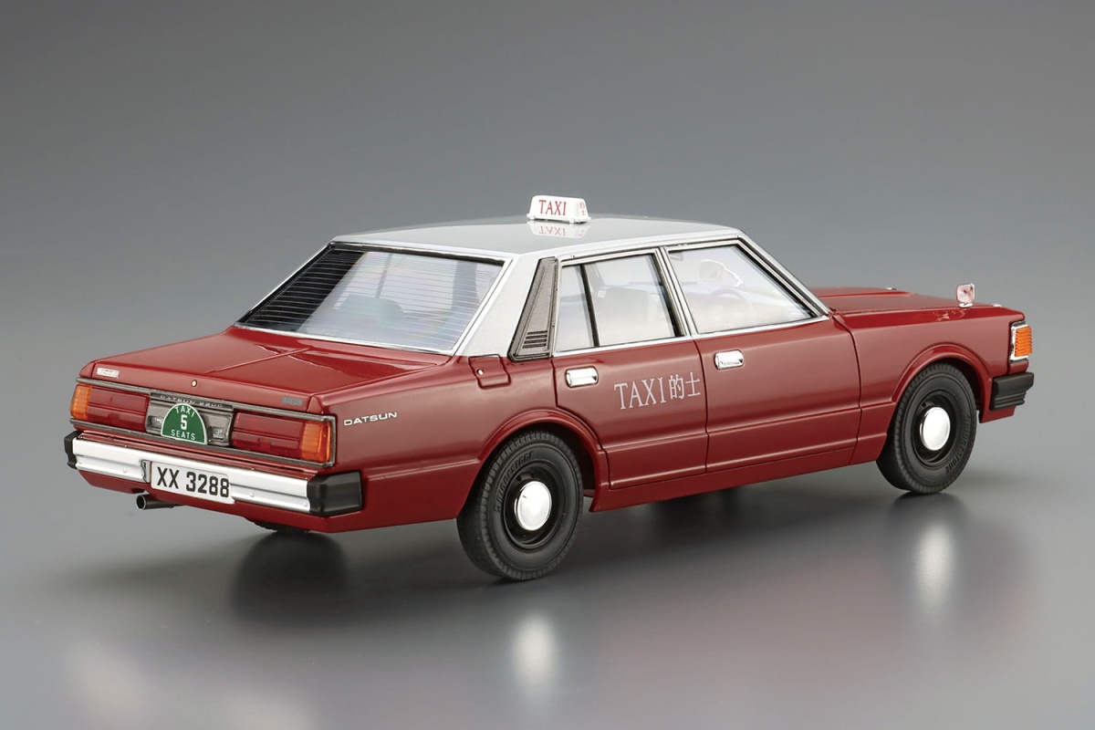 Zdjęcie dodatkowe produktu Datsun 220C Diesel '79 Hong Kong Taxi 1:24 Aoshima 062241