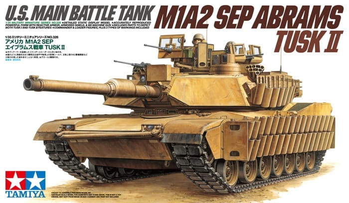 Zdjęcie dodatkowe produktu US Main Battle Tank M1A2 SEP Abrams Tusk II 1:35 Tamiya 35326