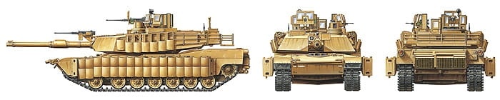 Zdjęcie dodatkowe produktu US Main Battle Tank M1A2 SEP Abrams Tusk II 1:35 Tamiya 35326