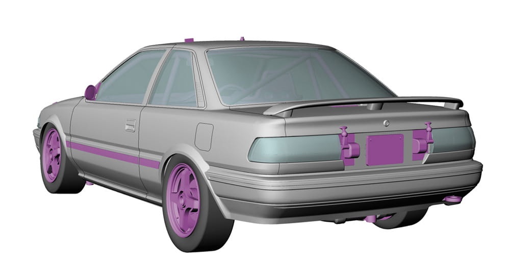 Zdjęcie dodatkowe produktu Toyota Corolla Levin AE92 ADVAN 1:24 Hasegawa HC37