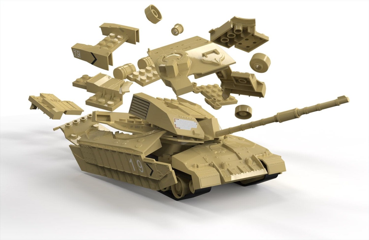 Zdjęcie dodatkowe produktu Challenger Tank Desert QUICKBUILD Airfix J6010 (klocki)