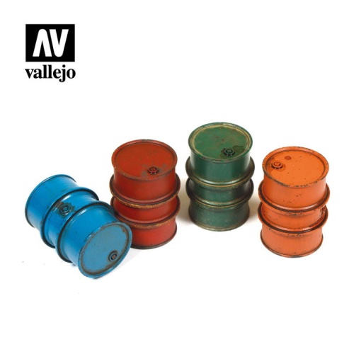 Civilian Fuel Drums 1:35 Vallejo SC203