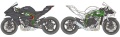 Zdjęcie dodatkowe produktu Kawasaki Ninja H2R 1:12 Tamiya 14131